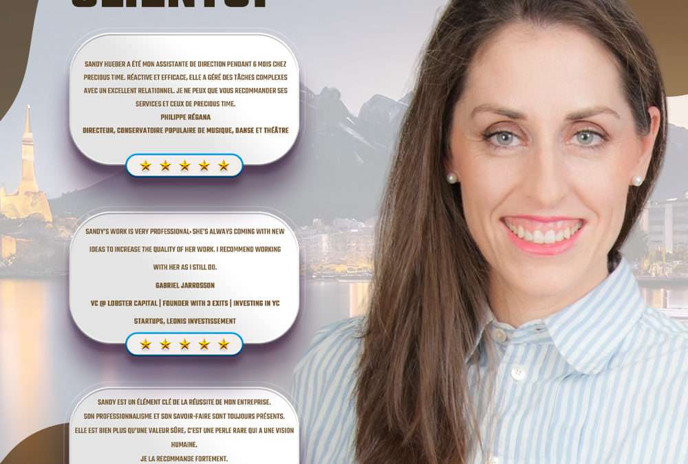 Découvrez ce que disent nos clients de notre assistante chez Precious Time.